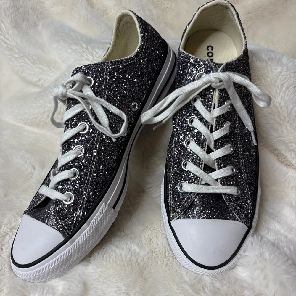 Converse Glitter Chuck Taylors sz 10 NWOT - Picture 4 of 5
